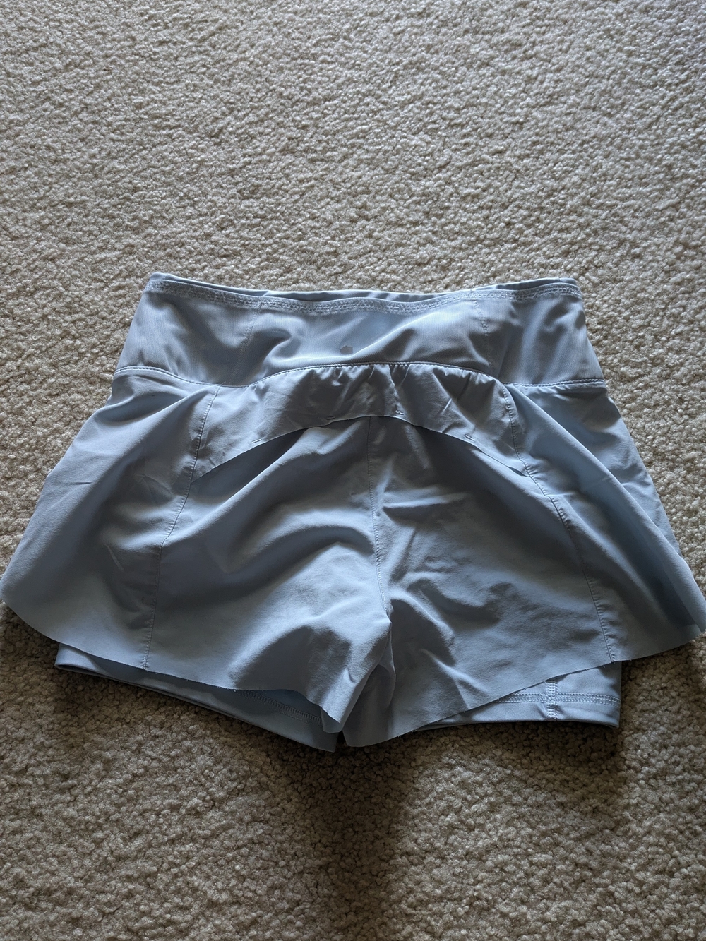 Nike Dri-FIT Women's Gray blue Athletic Shorts Pockets Lined Stretch Regular S